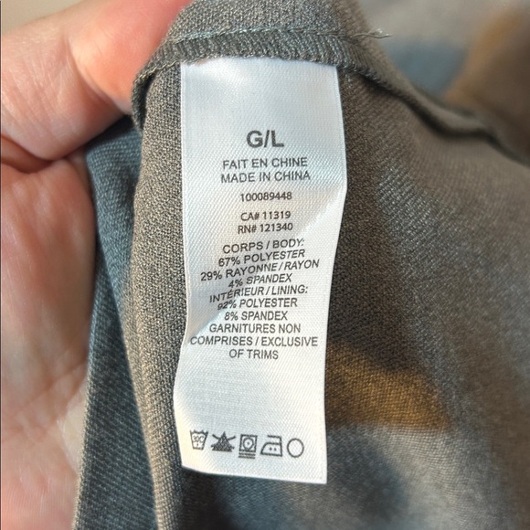 Dynamite Pleated Skort Mini Dress grey size large - Picture 8 of 10